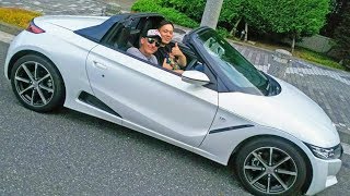 視聴者の愛車ホンダS660を初試乗させてもらった！ミニNSXは速くて楽しい！なぜアメリカにないんだろう？ Honda S660 Baby NSX Test Drive [upl. by Tyne]