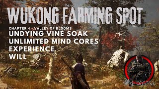 Black Myth Wukong  Undying Vine Soak Location  UNLIMITED Mind Core Will amp Experience Farming [upl. by Helbona634]