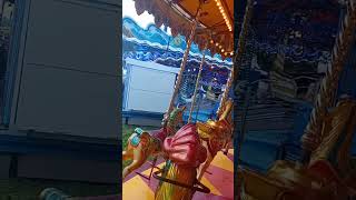 Newcastle hoppings funfair Carousel on ride pov 2024 [upl. by Bivins]