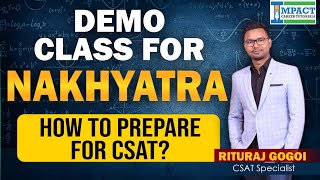 How to Prepare for CSAT 2025  By CSAT Expert Rituraj Gogoi  Impact Career Tutorials [upl. by Nivlac]