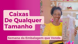 COMO FAZER CAIXAS DE PAPEL DE TODOS OS TAMANHOS  DIY  SEMANA DA EMBALAGEM QUE VENDE [upl. by Candida]