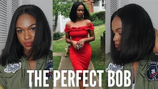 HOW TO GET A NATURAL BOB FOR BEGINNERS  JAMIE  MY FIRST WIG  KIITANA [upl. by Elacsap]