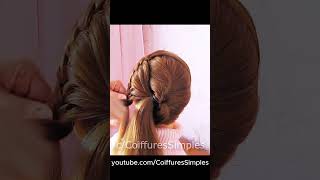 Super Easy Prom Updo hairstyles hairtutorial [upl. by Afatsuom258]