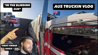 TRUCKING VLOG AUS FINGER DOCK INTO BLACK HOLE BIG BONNET KENWORTH [upl. by Anrim]