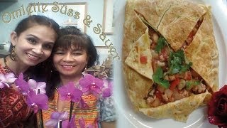 THAI OMLETTE SÜSS UND SAUER ไข่ยัดไส้ KOCHEN [upl. by Rebeh]