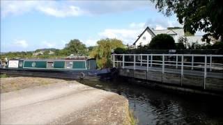 Opening Swing Bridge at Hest Bank Lancaster Canal [upl. by Ecinereb]