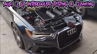 Audi 30T Intercooler Testing amp Cleaning [upl. by Publia654]