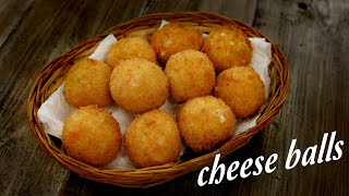 Cheese Balls Recipe  Cafe Style Perfect Snacks CookingShooking [upl. by Noral]