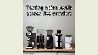 How LOUD is your coffee grinder Five models compared shorts [upl. by Adnar]