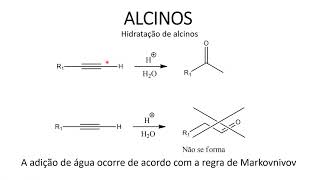 Reações de alcinos III [upl. by Ibrek911]