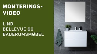 Monteringsveiledning  Lind Bellevue 60 menkel servant baderomsmøbel [upl. by Nevah]