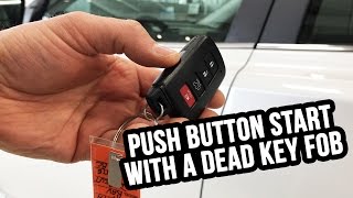 How to enterstart your Push Start vehicle with a dead key FOB  McPhillips Toyota Car Guide [upl. by Petersen]