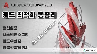 AUTOCAD│ 캐드2018 최적화 방법 총정리 [upl. by Pampuch872]