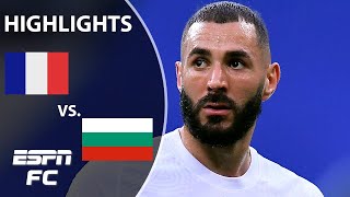 Karim Benzema injured and Antoine Griezmann scores a worldy in Frances win  Highlights  ESPN FC [upl. by Siloum]