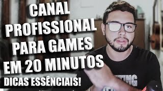 COMO SER UM YOUTUBER GAMER EM 20 MINUTOS AULA GRATUITA [upl. by Nadnerb494]