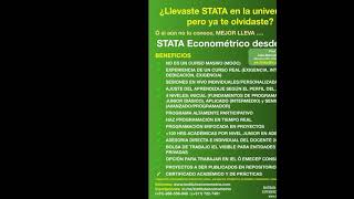 ¿Quieres aprender Stata Econometrico desde cero [upl. by Nedloh]