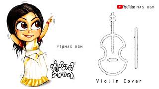 Jimikki kammal violin cover  Tamil whatsapp status  Mas BGM [upl. by Anaet219]