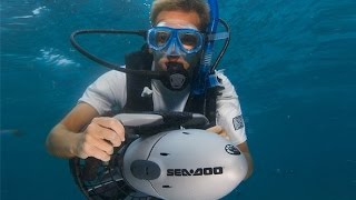 Our new Diver Propulsion Vehicle  SEADOO Sea Scooter GTI [upl. by Ahsote710]