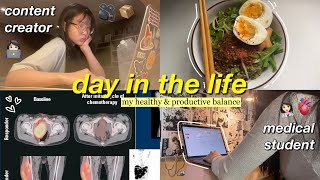 tinitiny  day in a life of a content creator in medical school นศพปี3 เรียน  เป็นยูทูปเบอร์รอดไหม [upl. by Rodger]