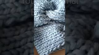 Stirnband stricken wolle basteln bobbel barywoll garne farbverlaufbeimstricken diy stricken [upl. by Brine572]