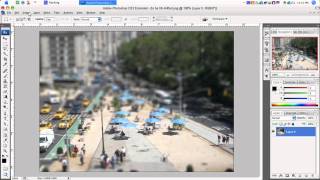 Tilt Shift Effect Tutorial HD Photoshop Tutorial [upl. by Bailar]