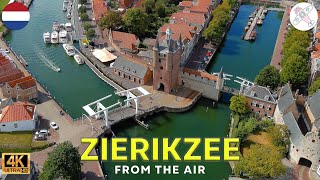 ZIERIKZEE │NETHERLANDS Immerse yourself in Zierikzees majestic beauty striking 4K aerial shots [upl. by Cathleen]