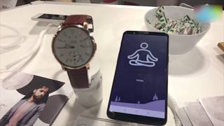 CES 2018 Titan Smartwatch powered by Cove  Digitin [upl. by Drawyah]