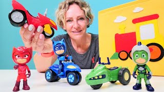 PJ masks oyuncakları için yeni araçlar Sihirli kutu oyunu Çocuklar için [upl. by Oab]