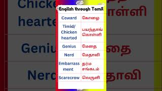 44 Vocabulary for Spoken English in Tamil vocabularyintamil spokenenglishintamil [upl. by Rhody568]