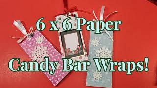 6 x 6 Paper Candy wrapper cutest way to wrap  quick and Easy [upl. by Trill]