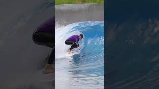 Surfing Wavepool with zeroegoboardreviews  Practicing Tubes with RSPro HexaTraction [upl. by Oiciruam961]