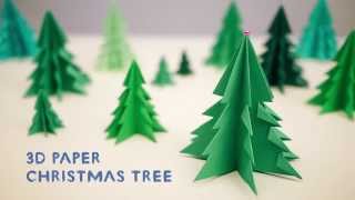 3D Paper Christmas Tree [upl. by Velasco]