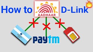 Aadhaar Delink  How to Dlink your Aadhar from  Paytm Bank Account amp Mobile Number [upl. by Kaleena]