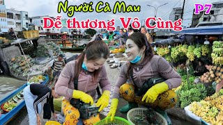 Gặp chị gái bán Cua Biển QUÁ XINH Chợ Phường 7  Người Cà Mau dễ thương vô cùng [upl. by Nerita429]