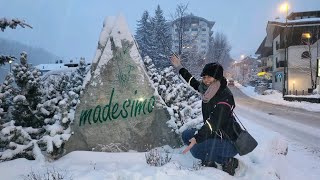 Capodanno a Madesimo sotto la neve ❄️ ❄️ ❄️ [upl. by Linnie]