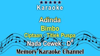 Adinda Karaoke Bimbo  Ciptaan Titiek Puspa  Nada Cewek D [upl. by Freda]