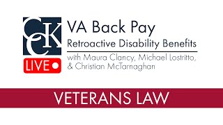 VA Back Pay Retroactive Benefits [upl. by Ellon]