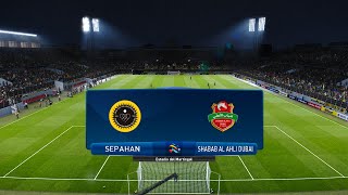 Sepahan vs Shabab AlAhli Dubai 06082024 AFC Champions League Elite PES 2021 [upl. by Ailaro103]