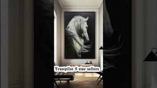 Artexplore Wild horse oil painting for sale horse painting for livingroom [upl. by Ahsekan]