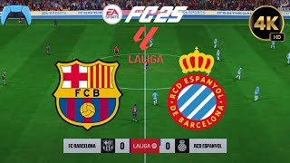 FC Barcelona vs RCD Espanyol  La Liga 2425 Full Match Gameplay  PS5  4K [upl. by Naicad932]