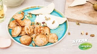 Campina  Recept  hangop en Poffertjes door Dafne Schippers [upl. by Soilissav]