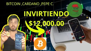 Inverti 1200000 en🪙 Criptomonedas BitcoinPepe Coín y Cuanto D1nero💵 Ganó [upl. by Ellatsirhc]