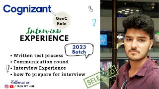 Cognizant latest interview Experience 2023  Giveaway annouced  TR amp HR Interview questions  Genc [upl. by Dustin]