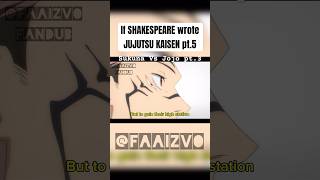 If shakespeare wrote jujutsukaisen fandub acting voiceacting animeedit sukuna fypage [upl. by Corder112]