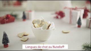 Recette de langues de chat au Nutella® [upl. by Nyletak]