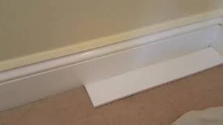 How To Paint Skirting Without Masking Carpet [upl. by Neyud]