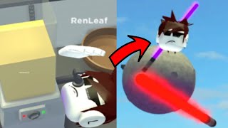 ROBLOX VR WITH PINKLEAF  Funny moments [upl. by Rodie]