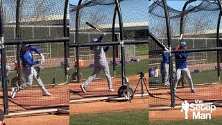 Ian Happ Nico Hoerner Nick Madrigal Batting Practice  2024 Spring Training [upl. by Nahallac]