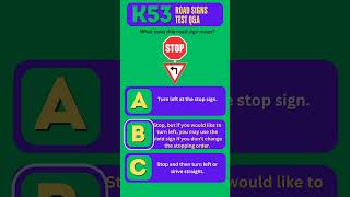 K53 LEARNER’S ROAD SIGNS QUESTIONS AND ANSWERS PART 4  South Africa 2024 shorts [upl. by Fellner955]