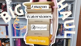 🥳BIG HAUL✨ Unboxing Fairyloot Illumicrate Waterstones Exclusive Editions Amazon Special Edition [upl. by Ettezzus]